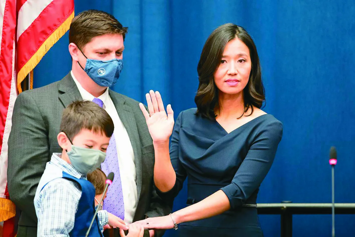 波士頓首位女市長 台裔吳弭就職