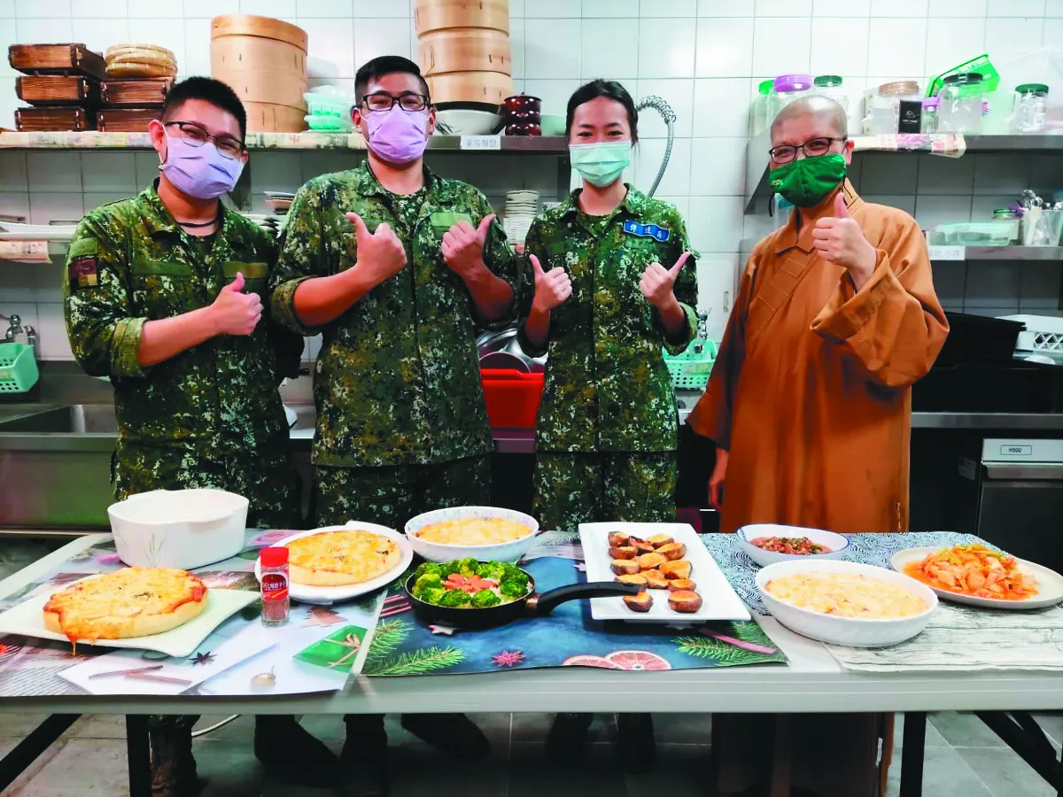 佛光蔬食飄香 蘭陽指揮部請益
