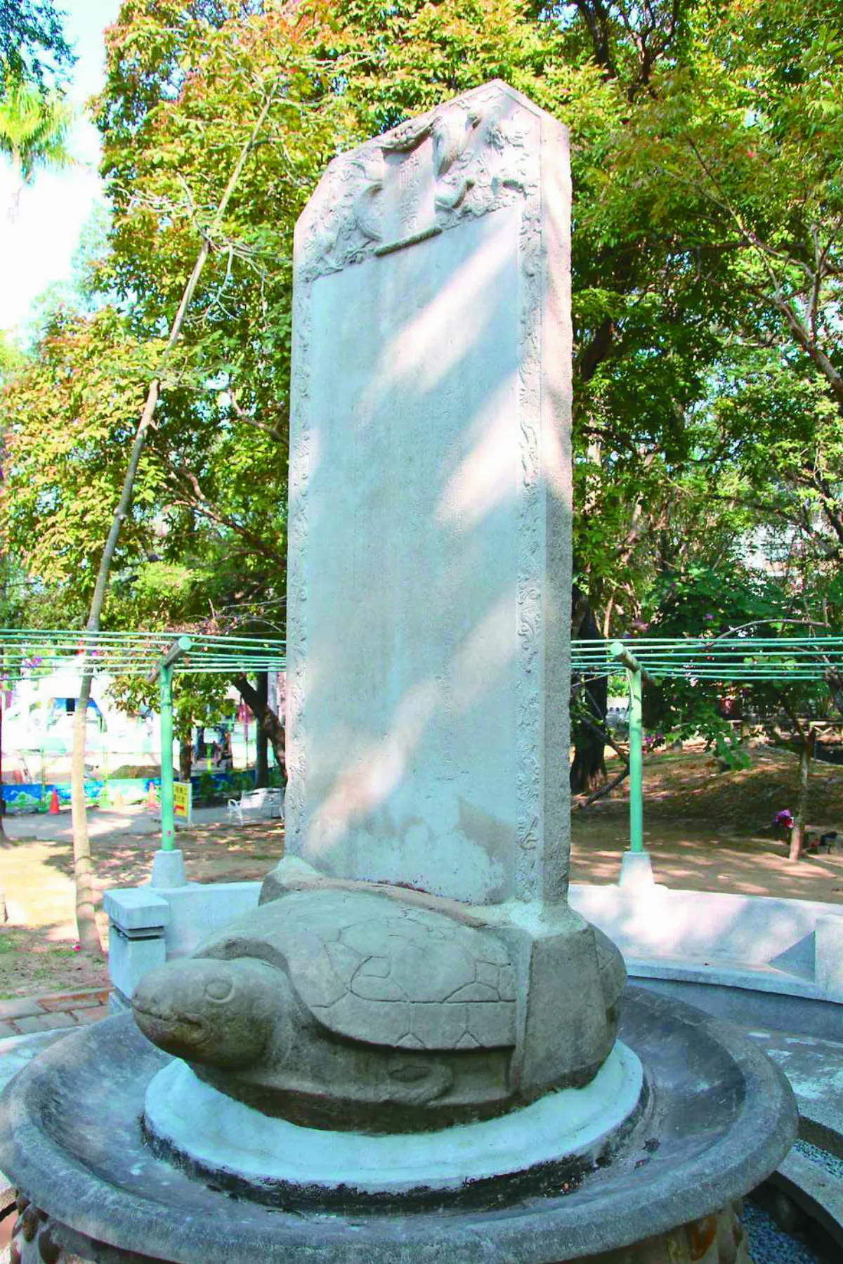 嘉義公園乾隆御碑 AI守護