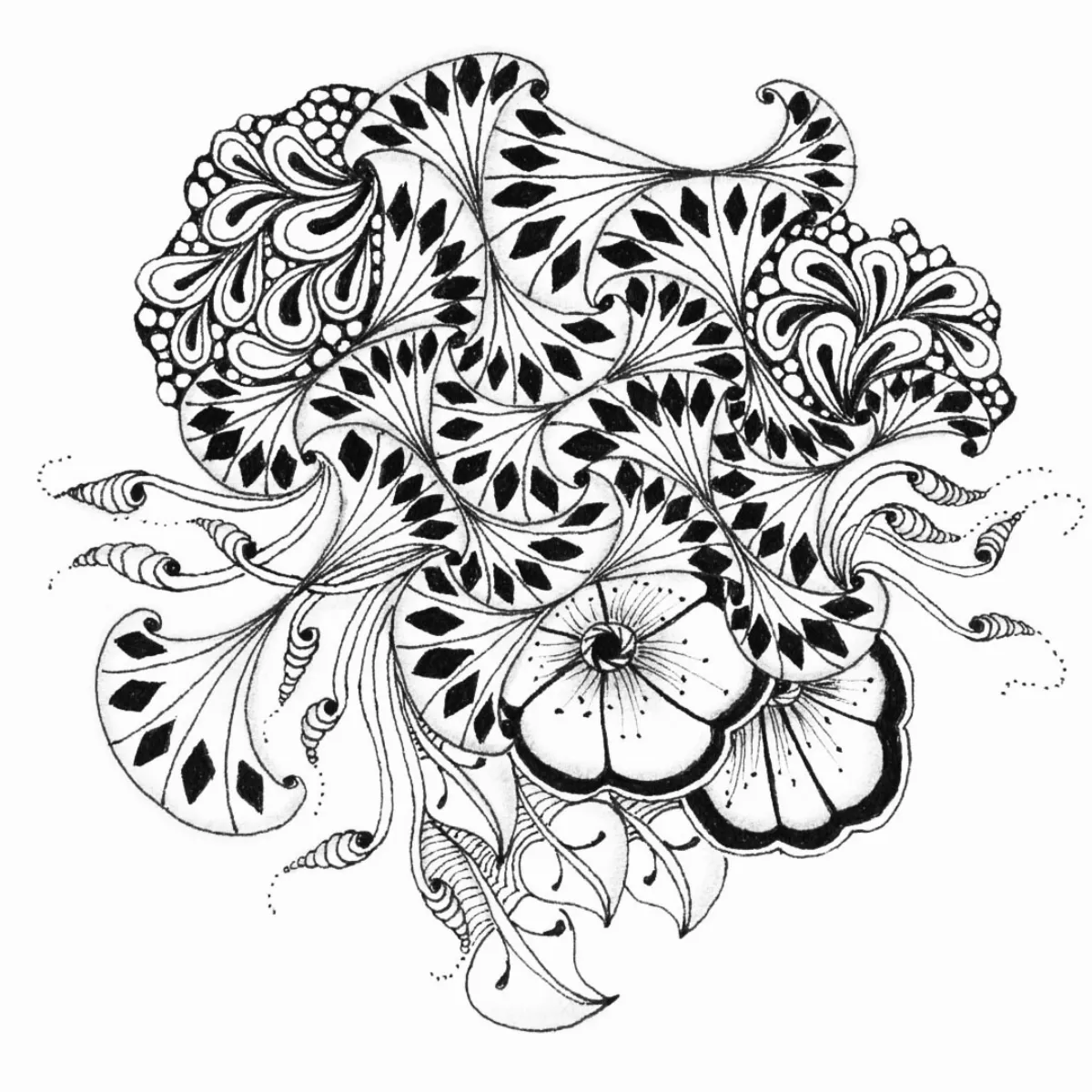 纏繞一點悟 不迴避