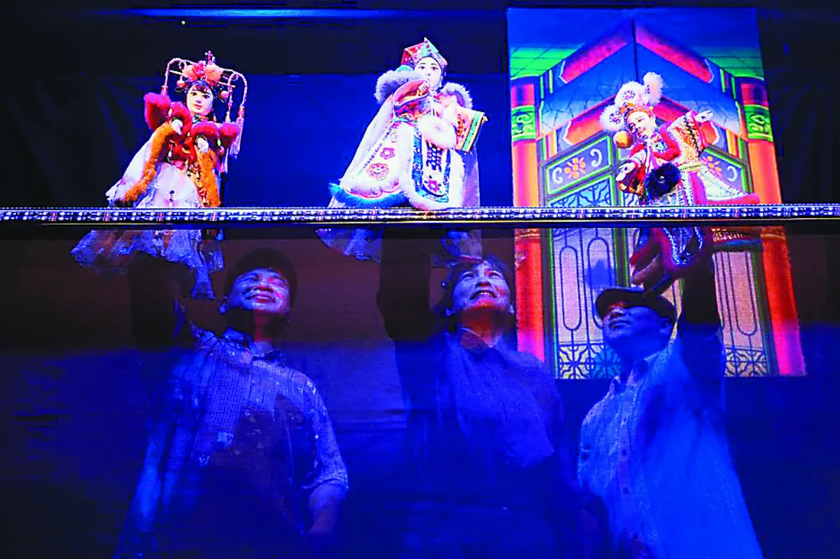 王爺飯 四代同堂搬演布袋戲