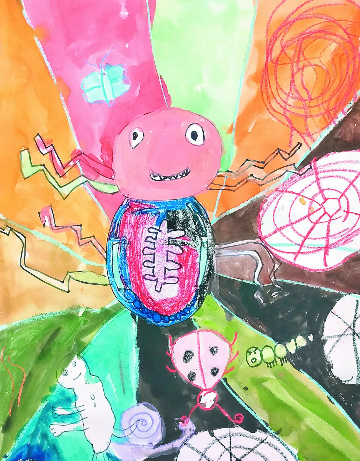 快樂塗鴉簿 蜘蛛小姐邦妮