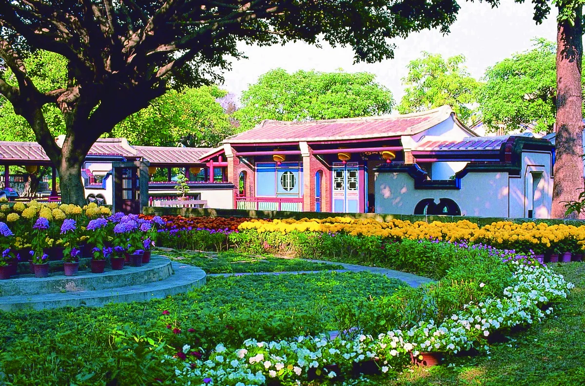 林本源園邸 古典園林  月影水色照樓閣