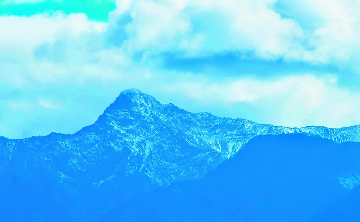 罕見玉山真面目  只緣身在此山中