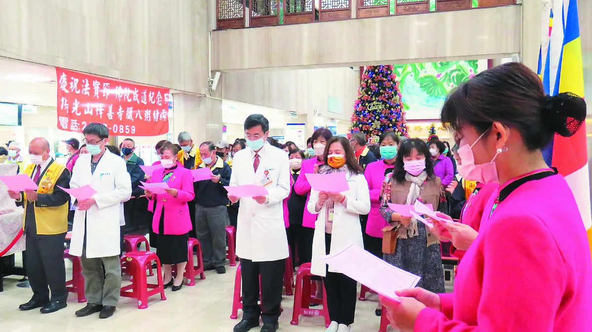 為醫護祈福 擇善寺送暖台北醫院