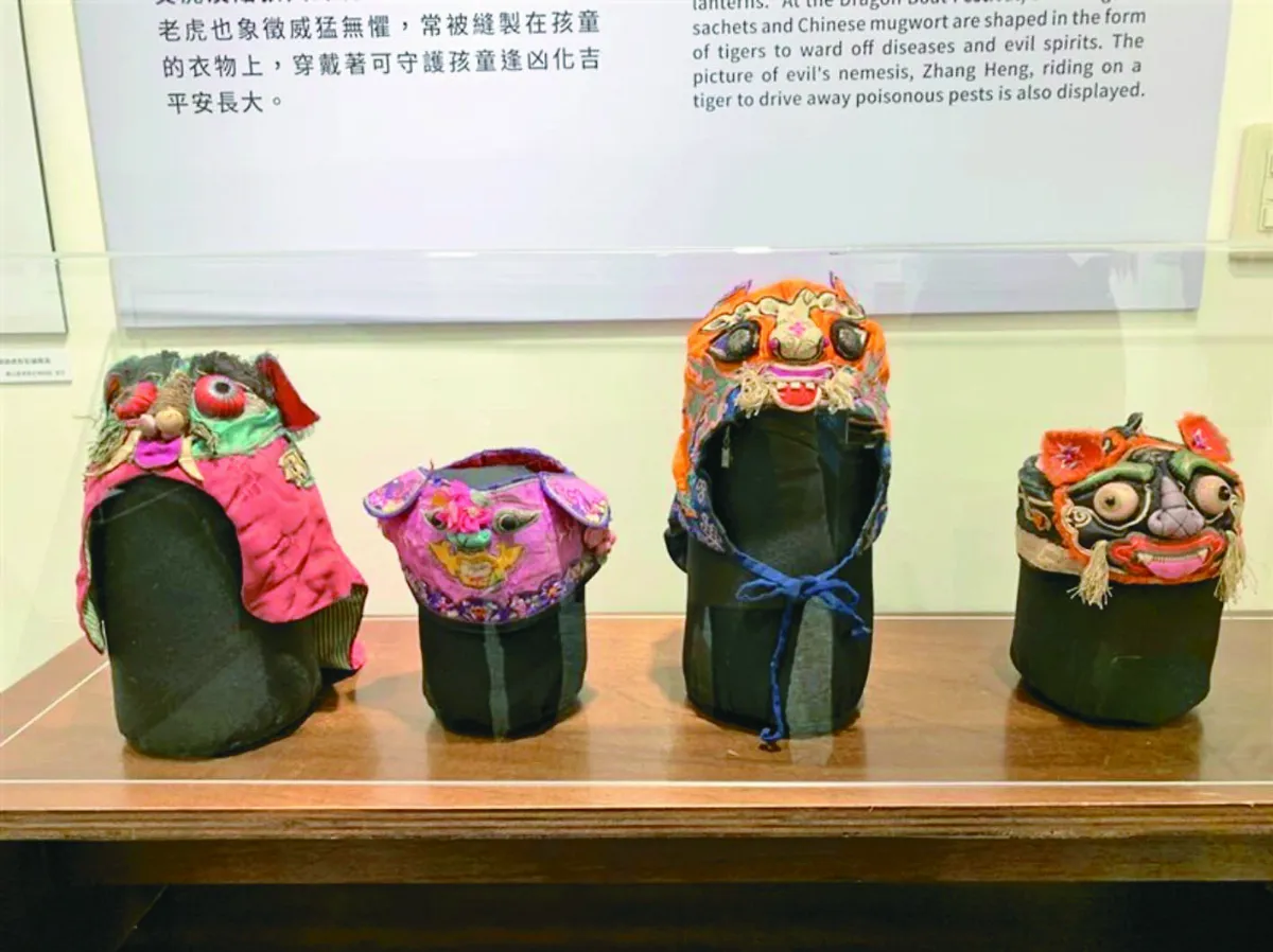 童帽、剪紙… 生活中充滿虎趣味