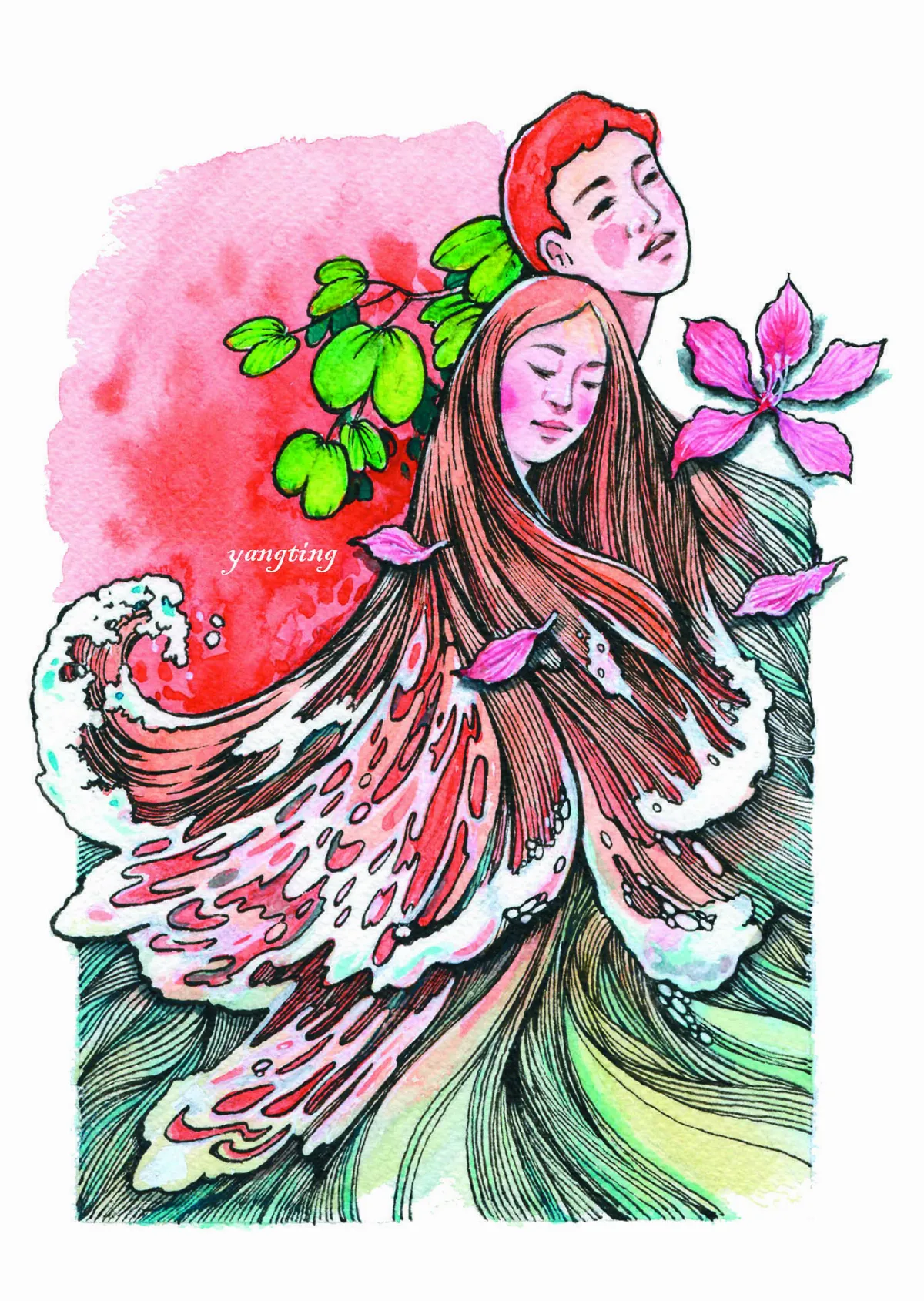 回音 播放器 紅棕色