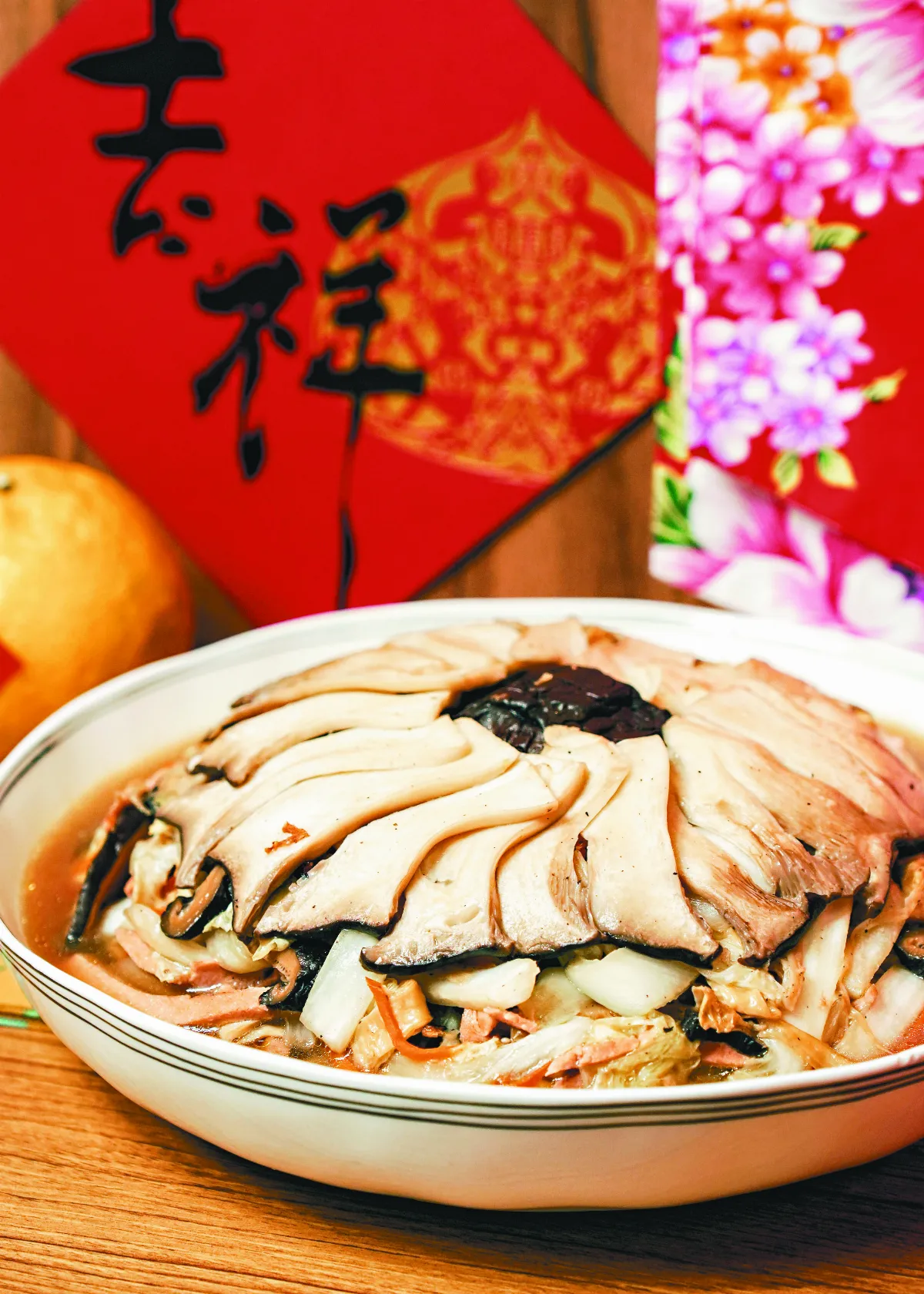 澎派白菜烘 擺盤喜氣吃法多元