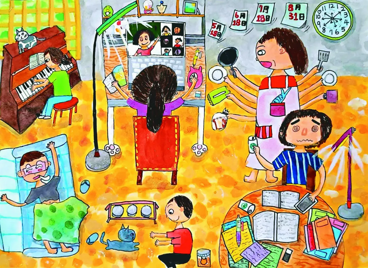 快樂塗鴉簿 防疫宅在家