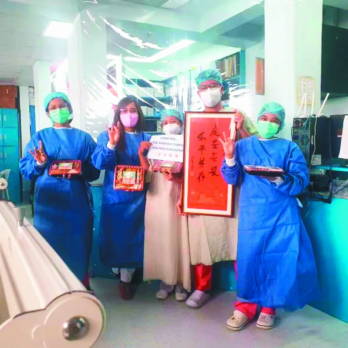 佛光人自製年菜 溫暖菲國醫護