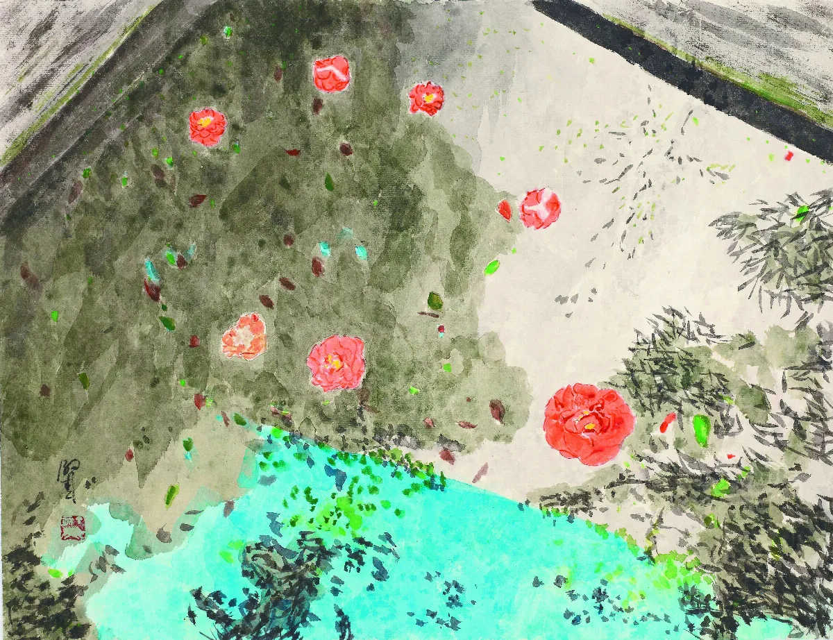 節氣24帖‧五苓一年 雨水‧茶花‧浮華掠影