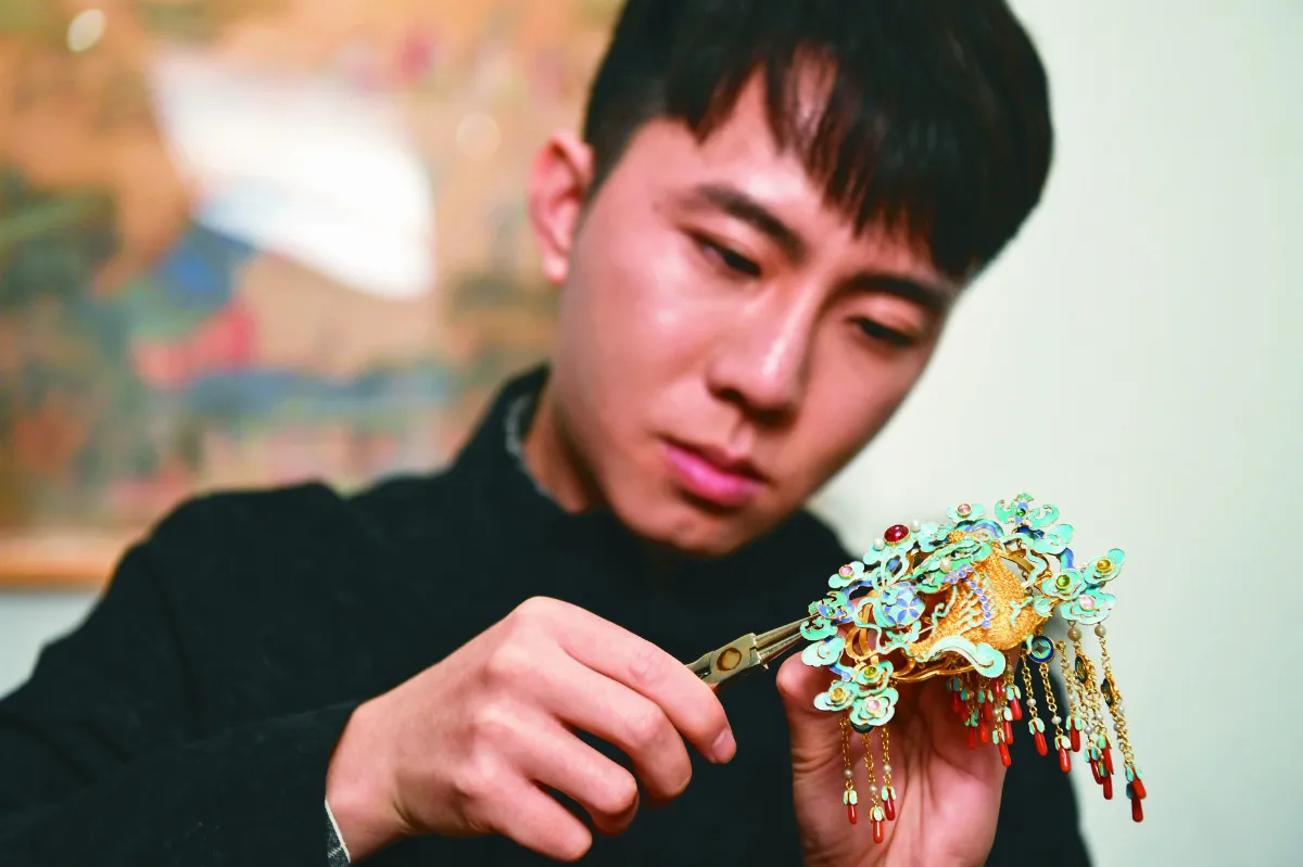 花絲鑲嵌 拍片傳承千年工藝