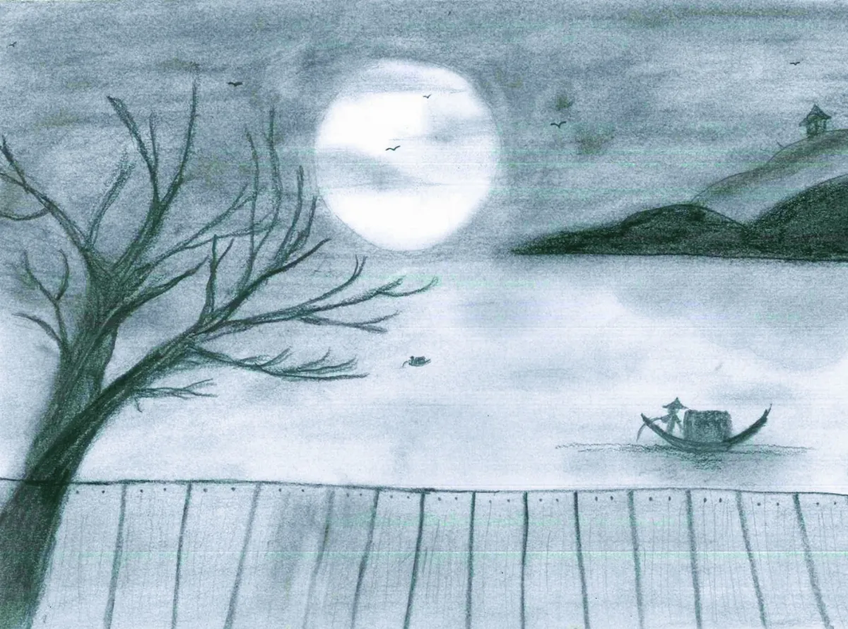 快樂塗鴉簿 靜謐湖畔