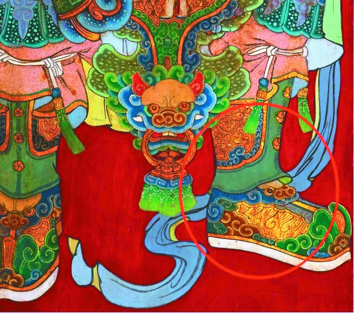 永安宮門神彩繪 藏金喜