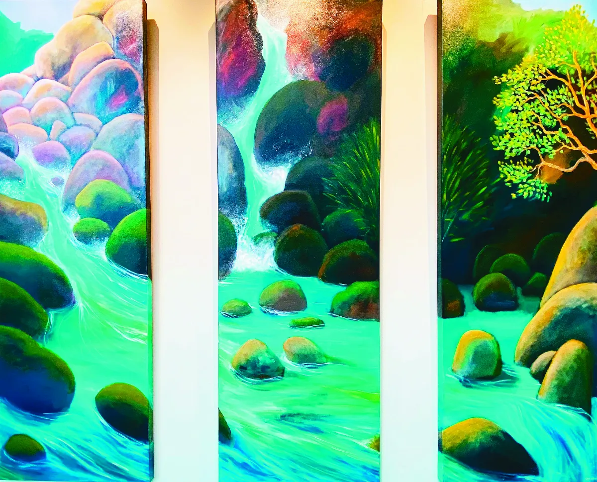 紐西蘭大自然風光彩繪展 細水長流