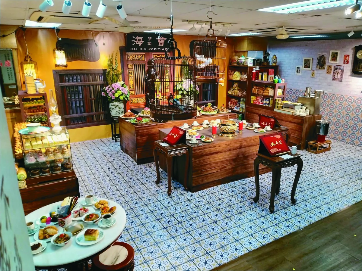 復古風贊普台 海會茶室祝福先人