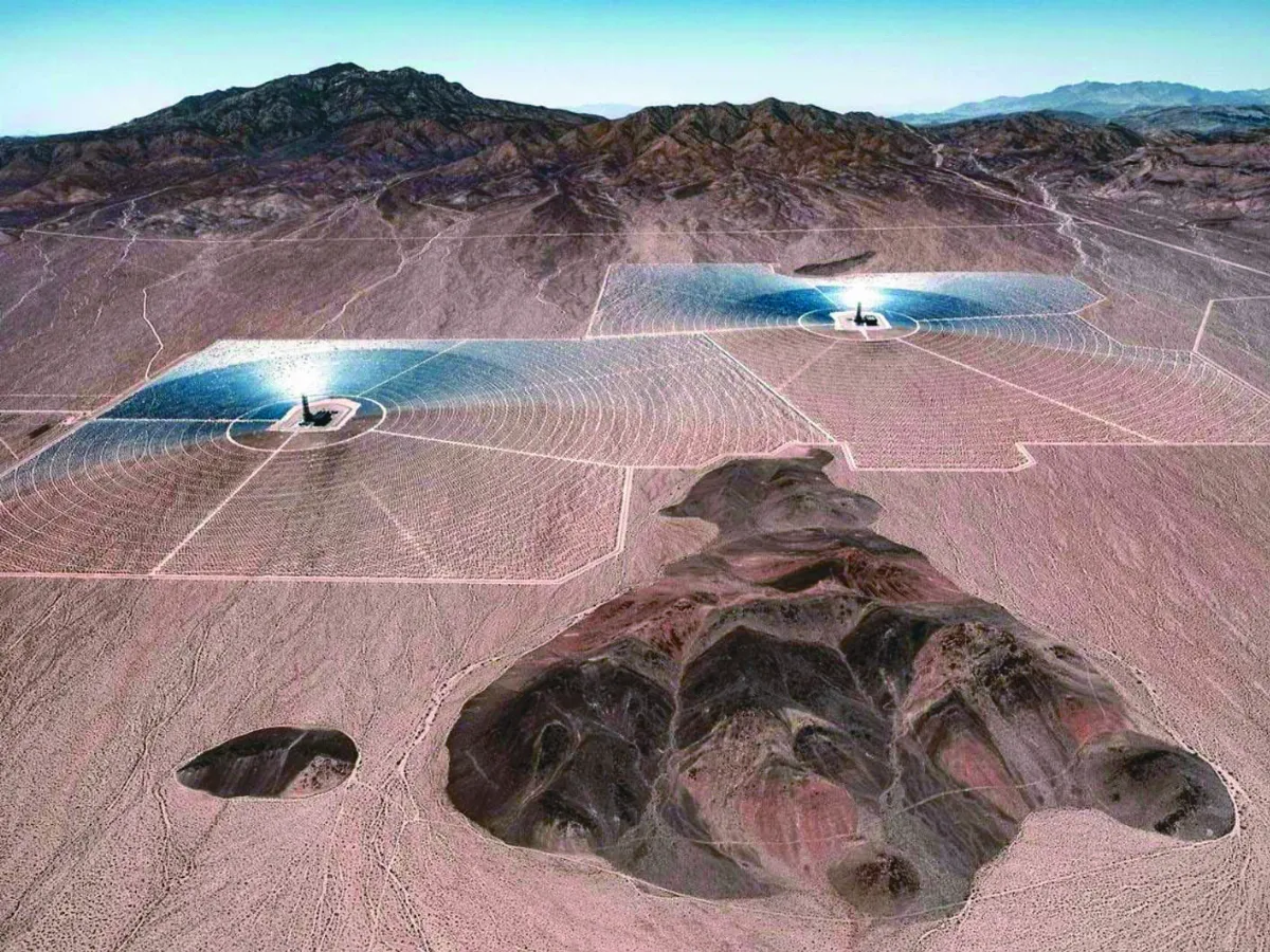 巨幅同心圓 震懾太陽能威力