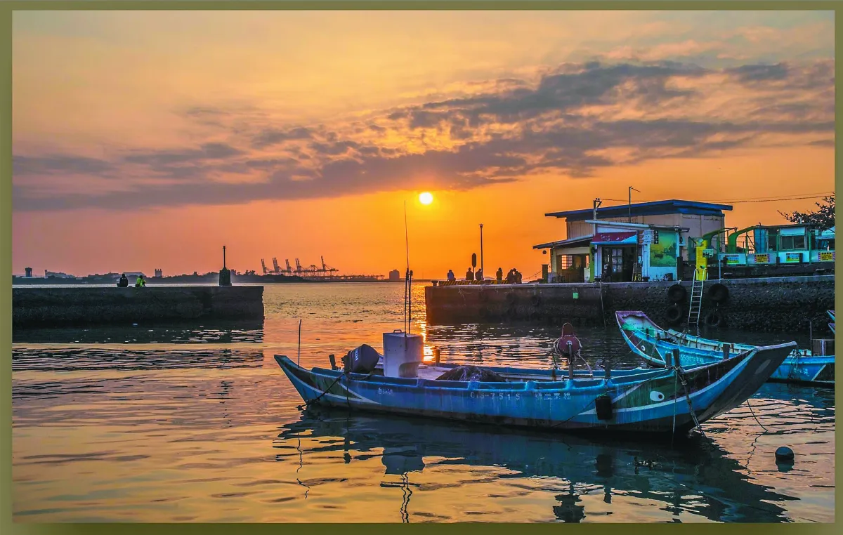 淡水第一漁港魅力夕照