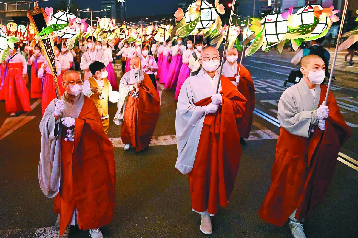 南韓慶佛誕 燃燈節睽違2年重啟
