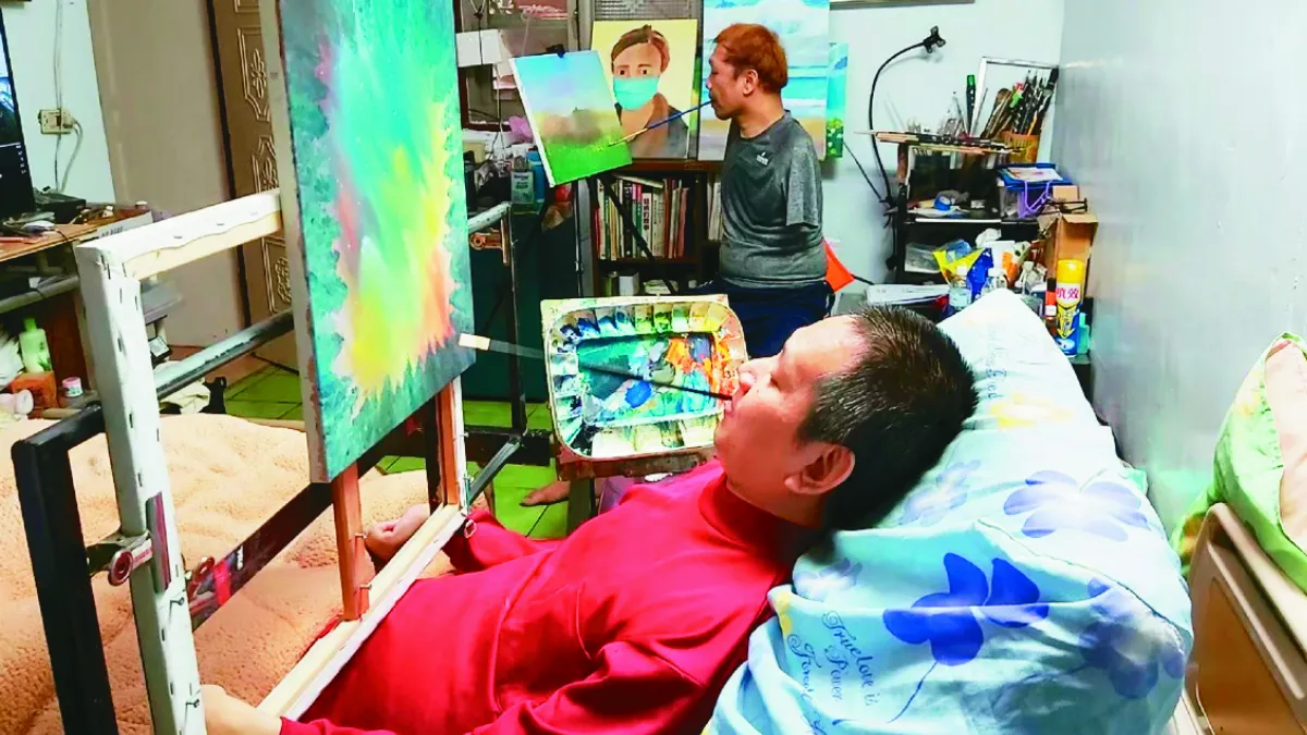 喚起愛的循環 45度角畫家  為偏鄉身障生授課