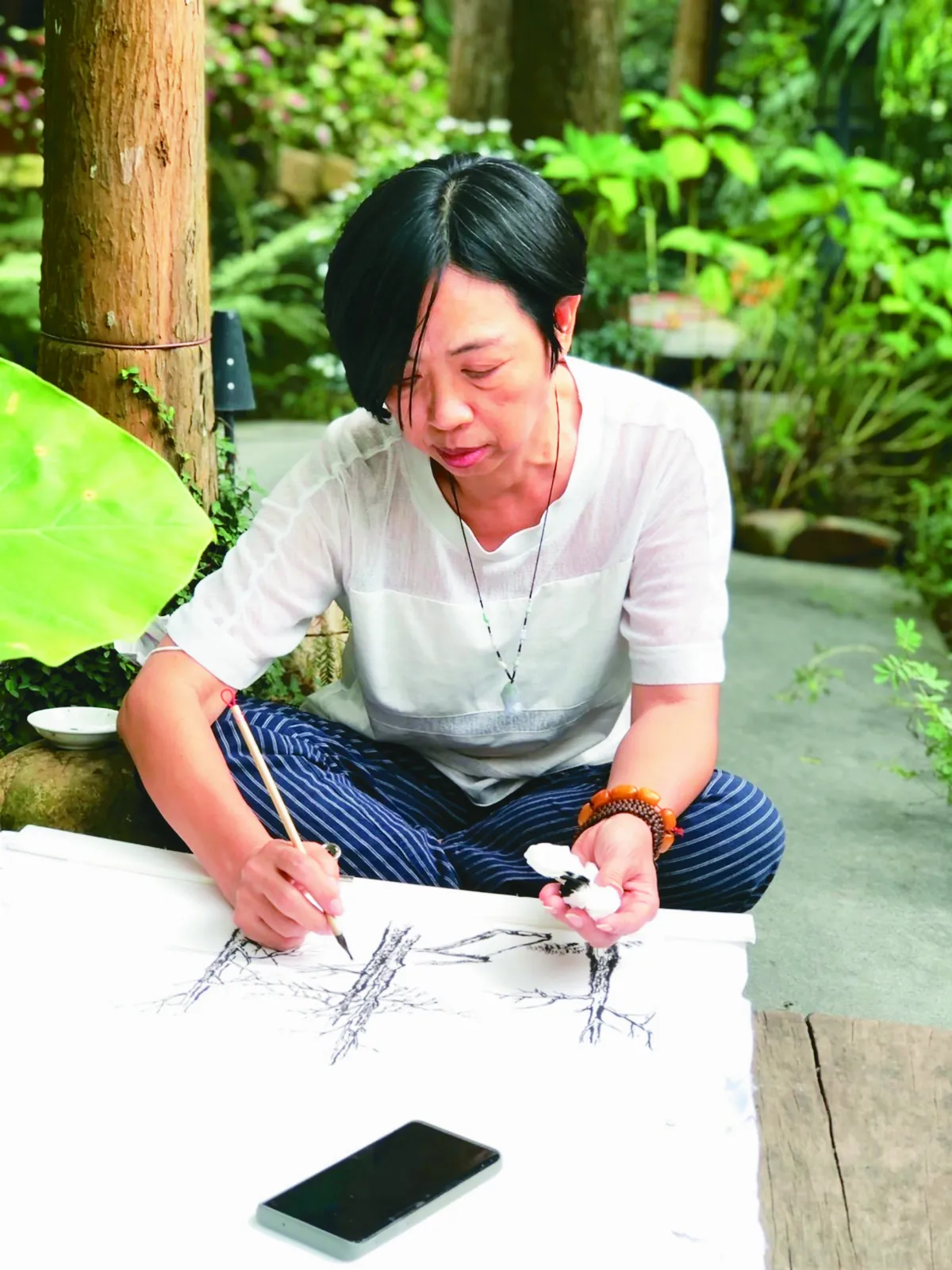 退休更精采 曹文娟拿金鐘辦畫展