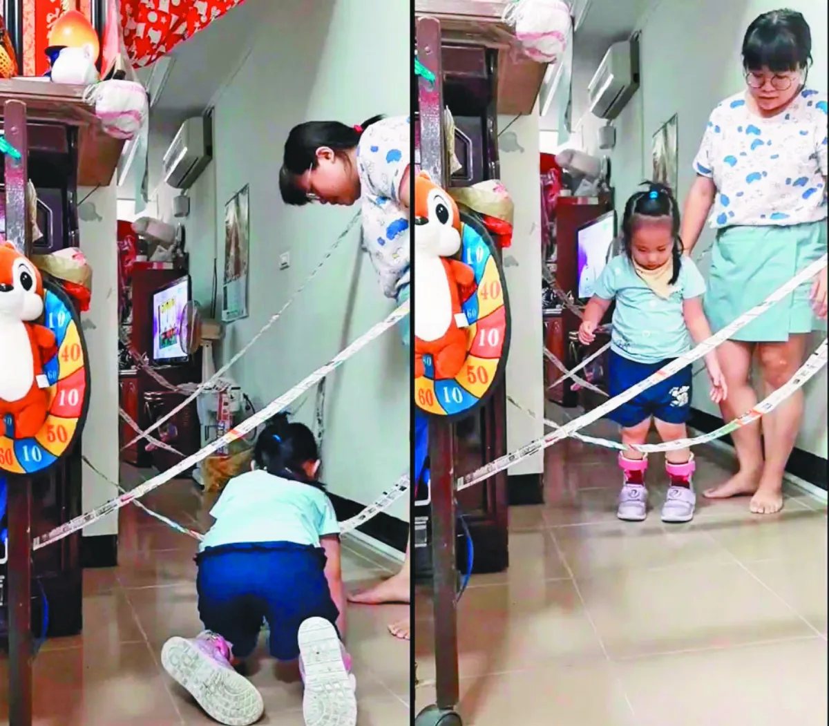 打造簡易迷宮 慢飛兒在家療育