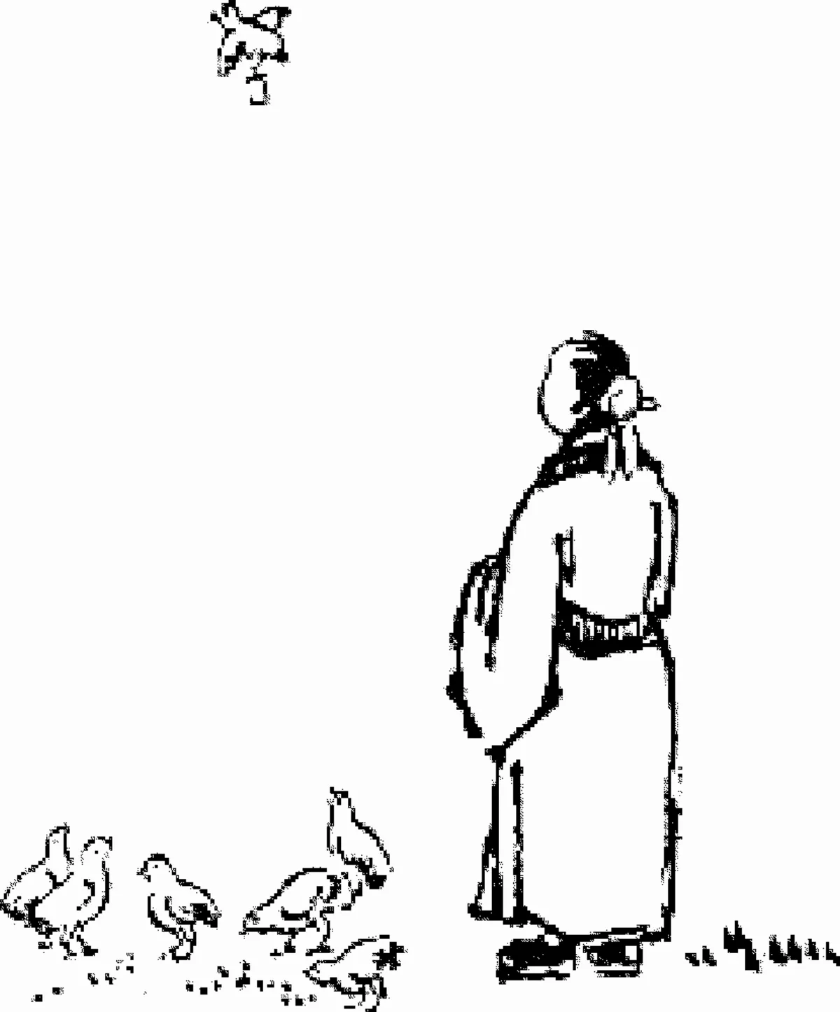 【護生畫集】 傳書鴿