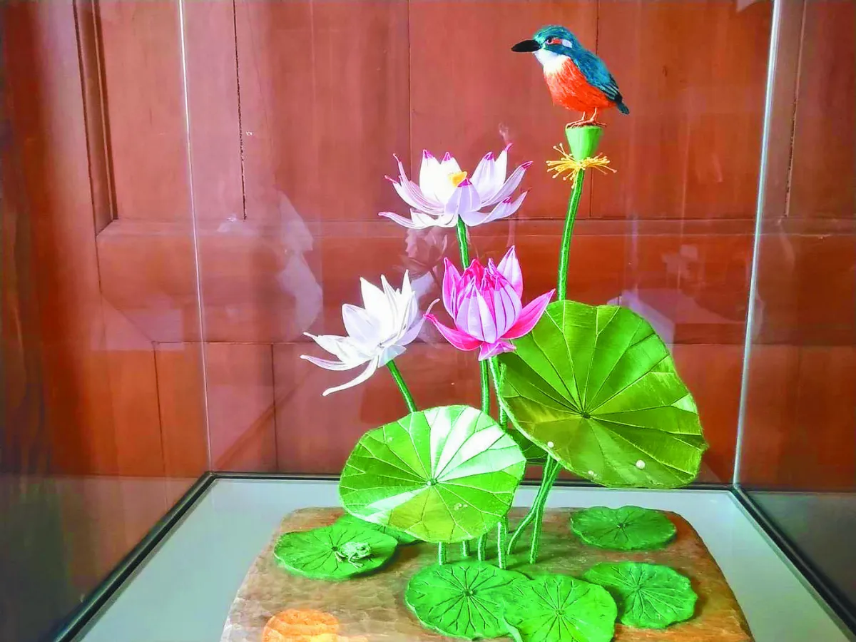 纏花結合木雕 傳統藝術新玩法