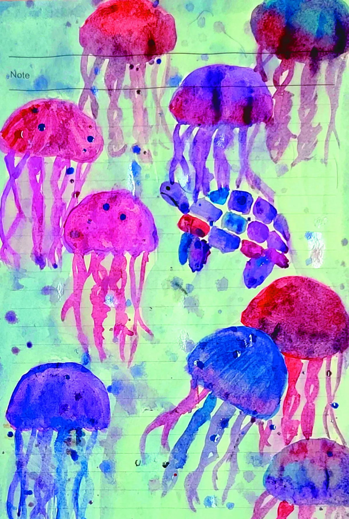 【快樂塗鴉簿】水母世界