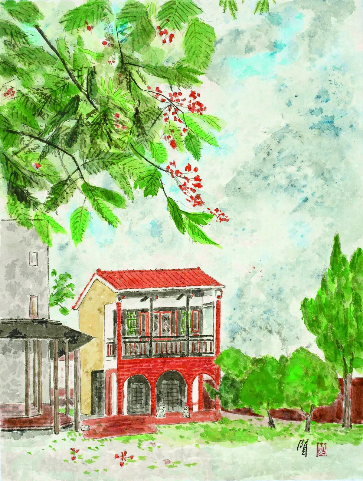 【節氣24帖 五苓一年】 立秋．鳳凰．台灣樓