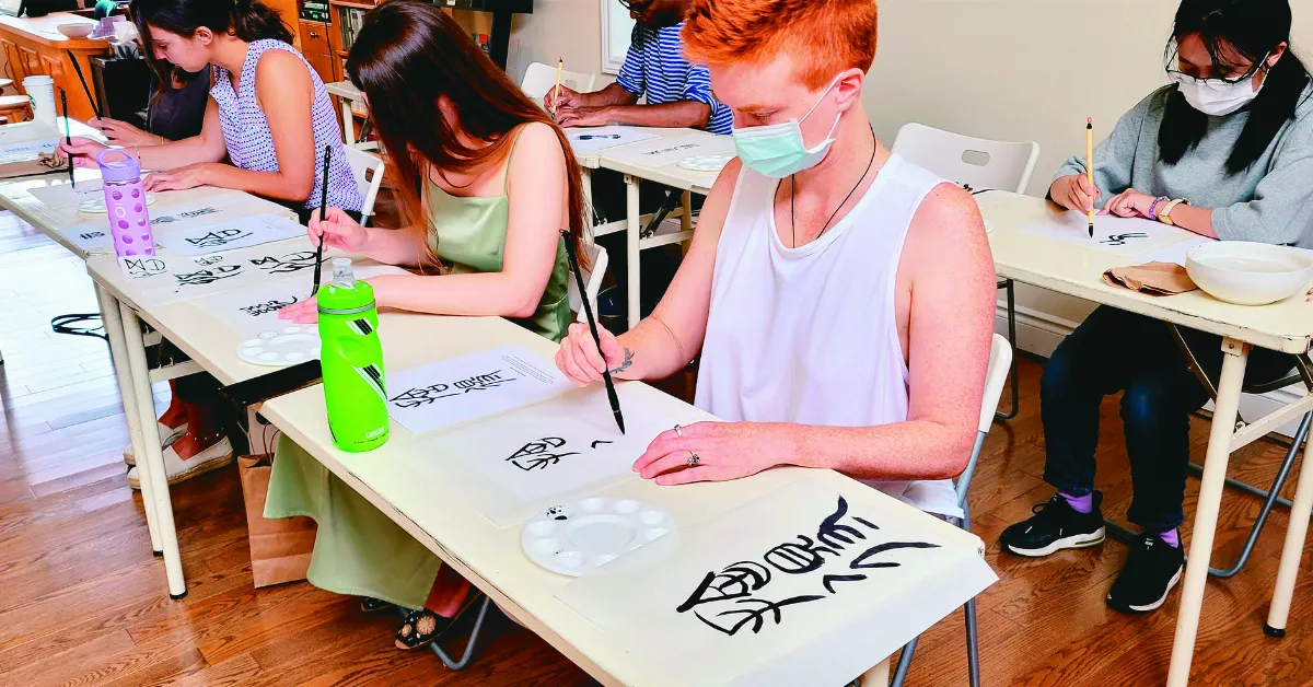 滑鐵盧佛光緣 書法禪引領舒心