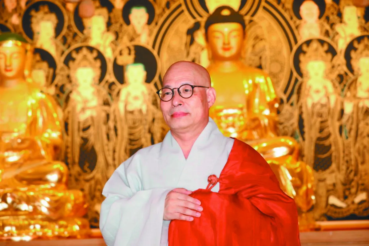 韓國曹溪宗總務院長 真愚法師參選