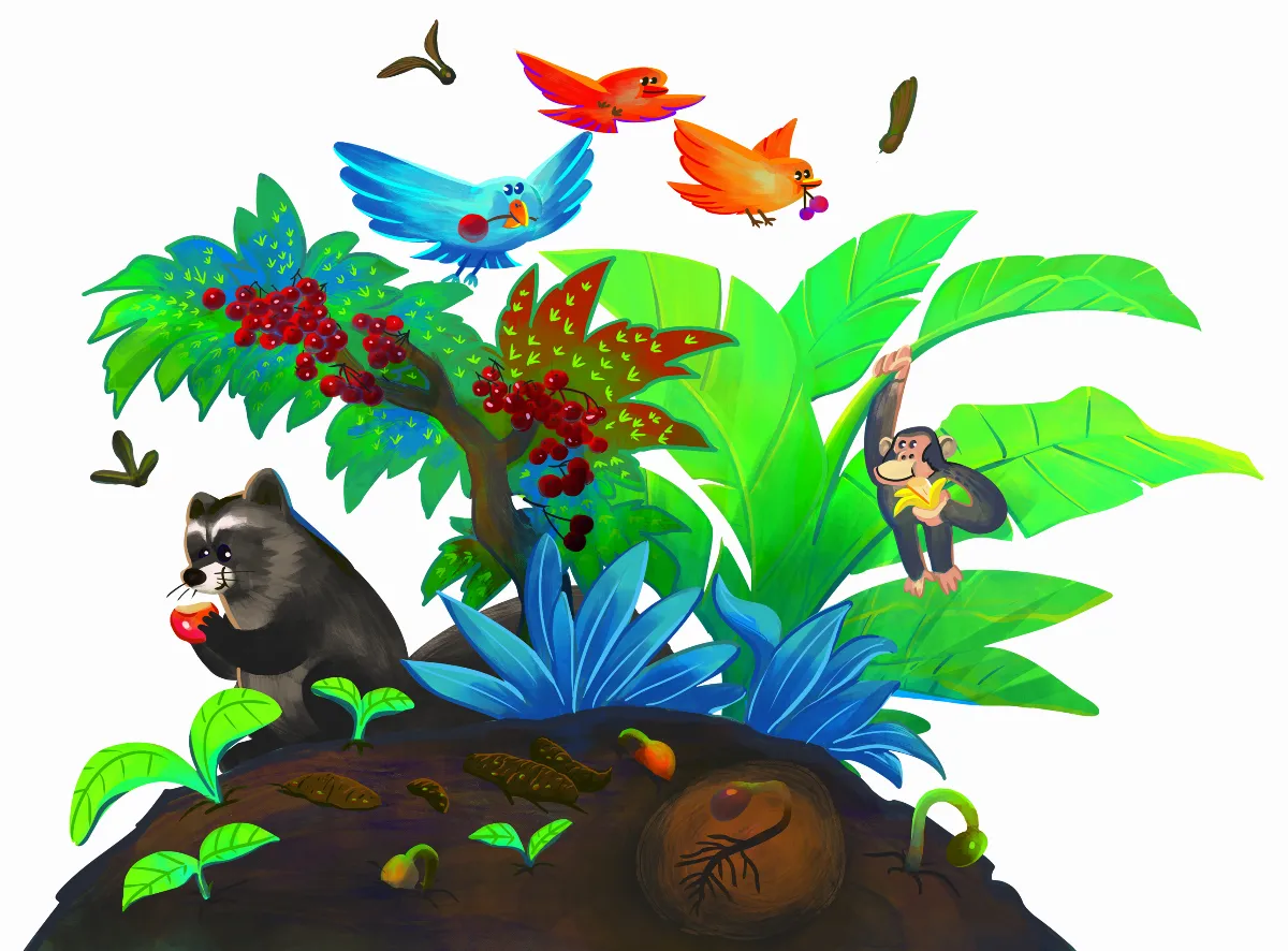 靠大自然旅行的植物