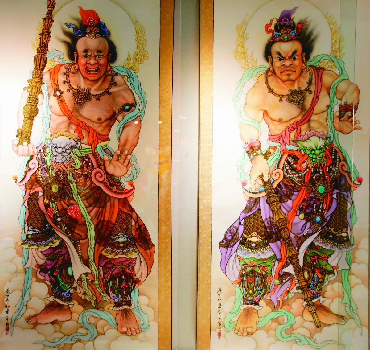 彩繪四顧眼金剛 洪平順神乎其技