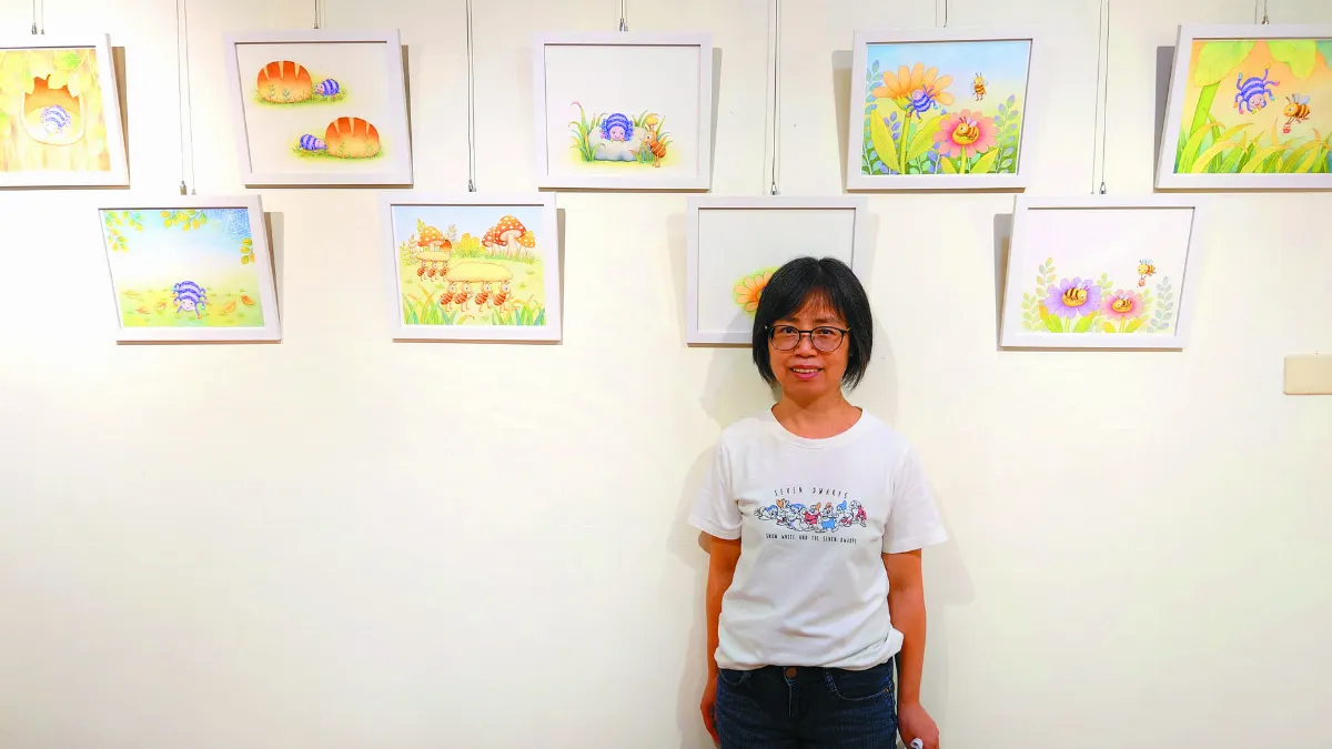 畫家罹癌重生  展療癒系插畫