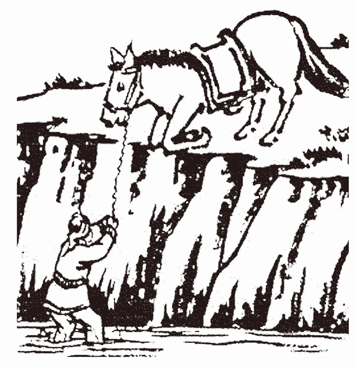 【護生畫集】馬救主（一）