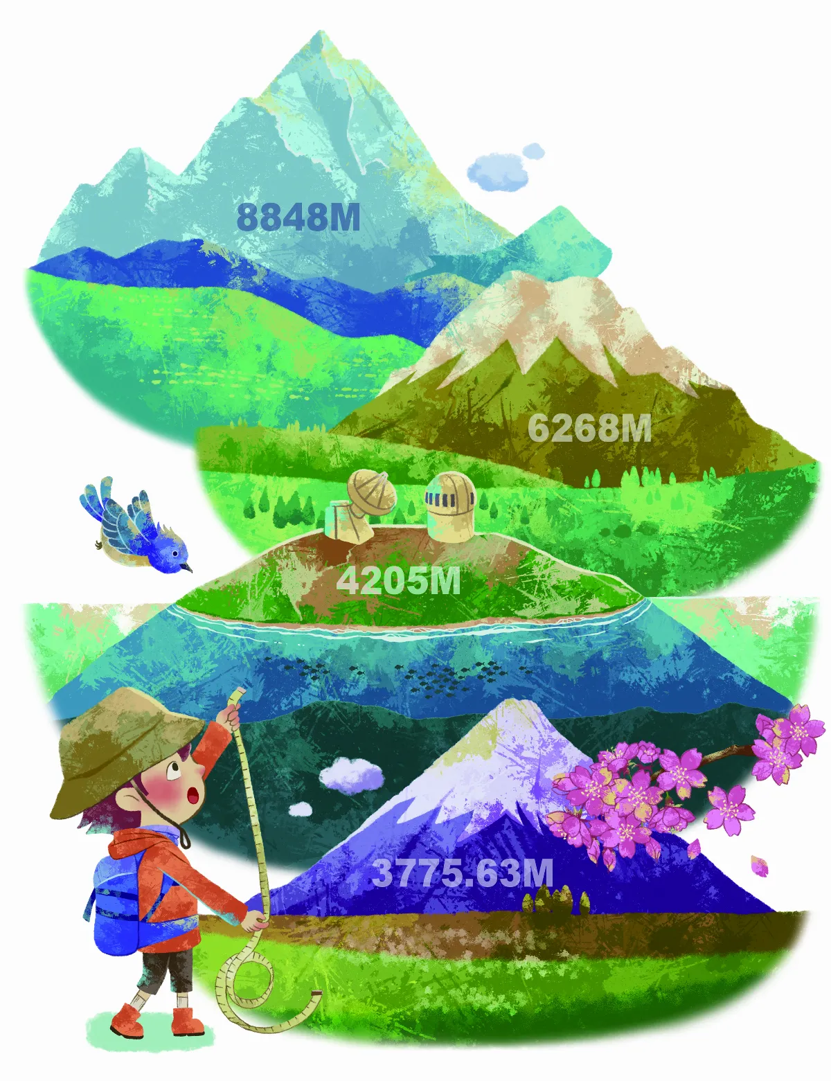 聖母峰 不是世界第一高？