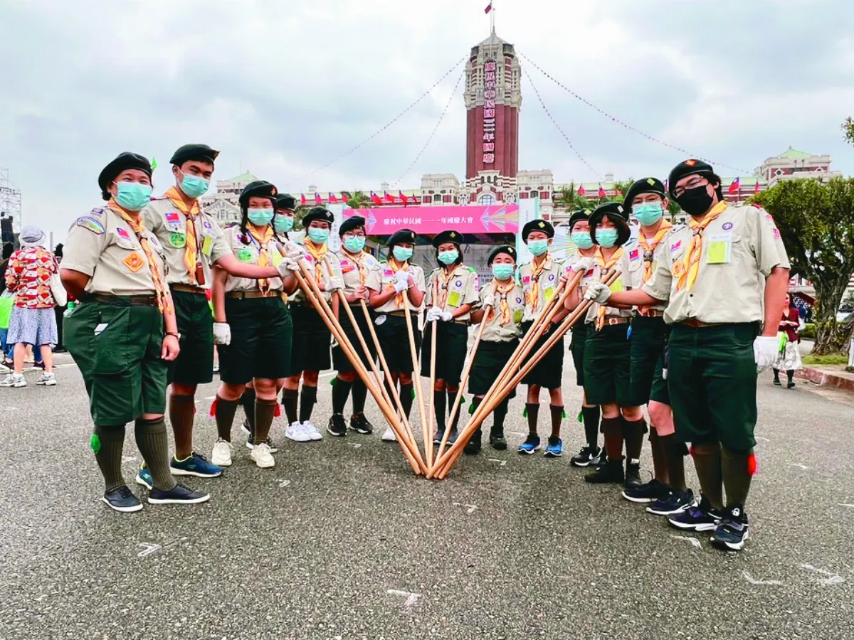 國慶大會 佛光童軍歡喜服務