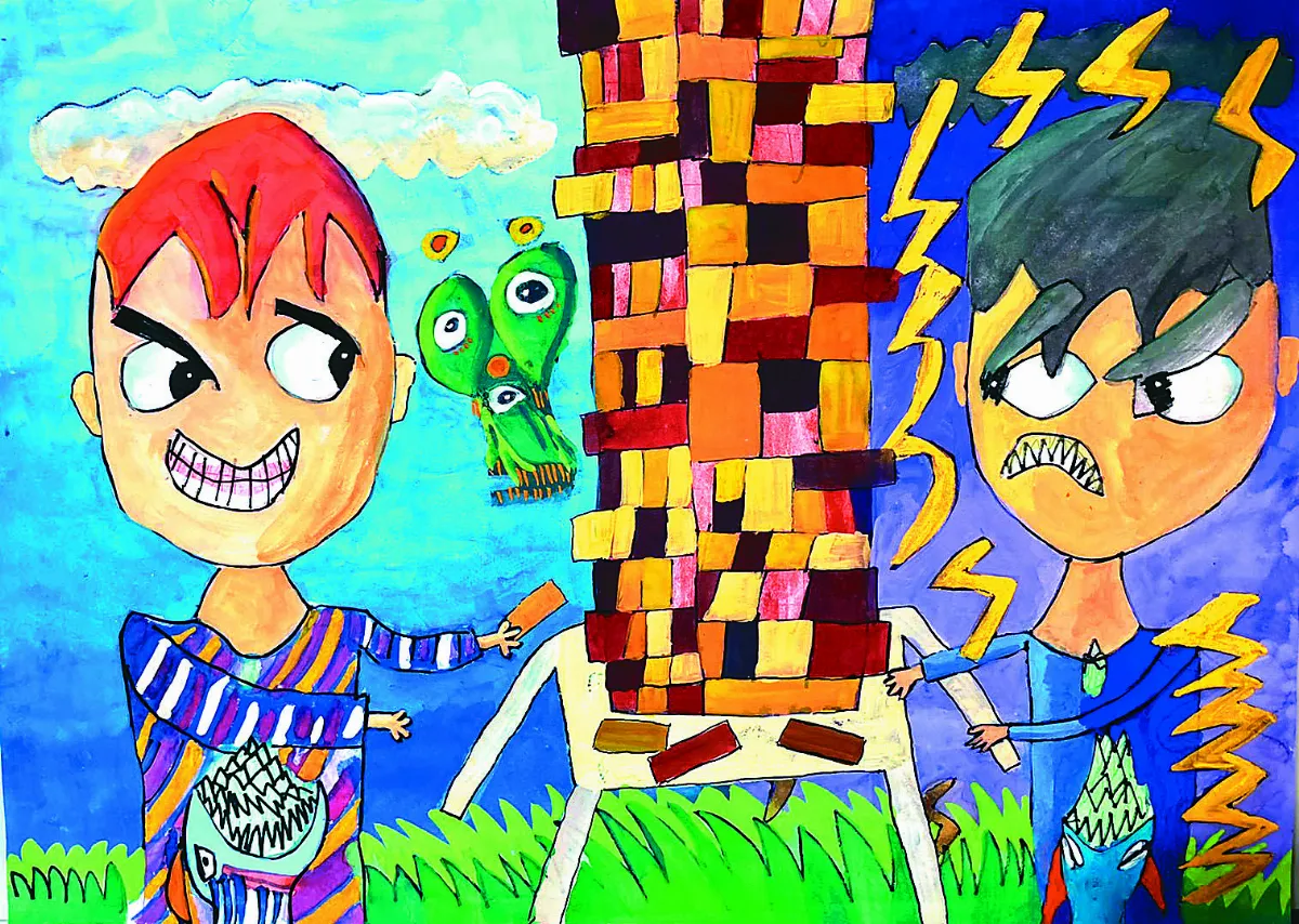 【快樂塗鴉簿】你來我往疊疊樂