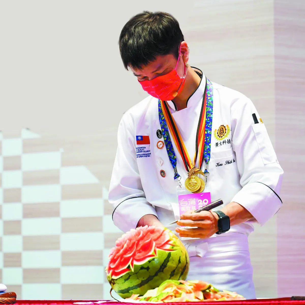 蘿蔔練刀工 雕出 22  金