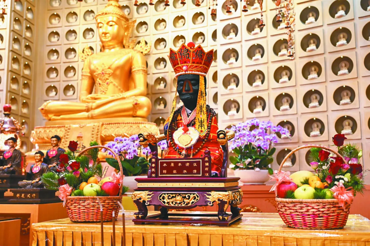 淡水蓬萊老祖出巡 至佛館交流