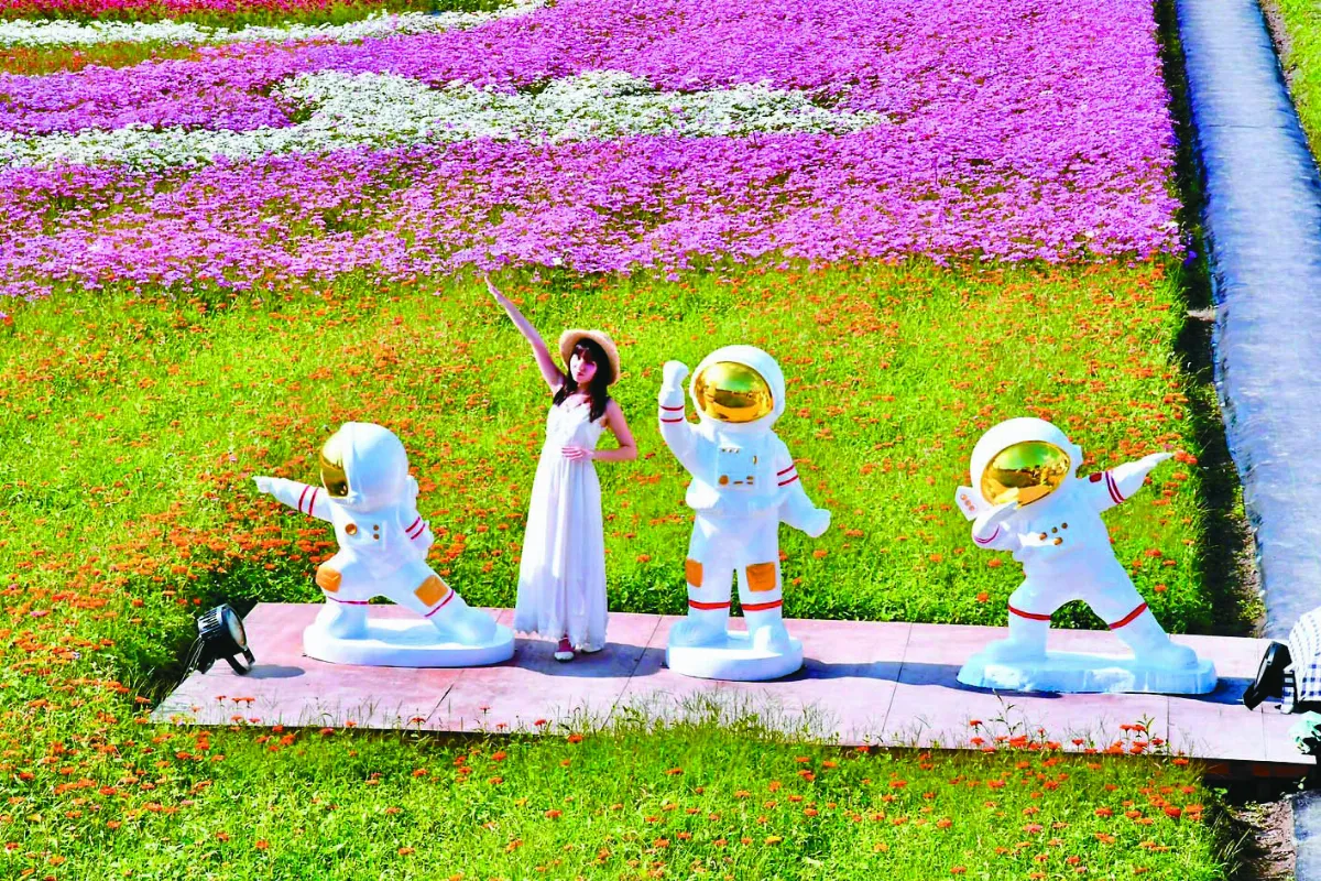 太空人 漫步花彩節