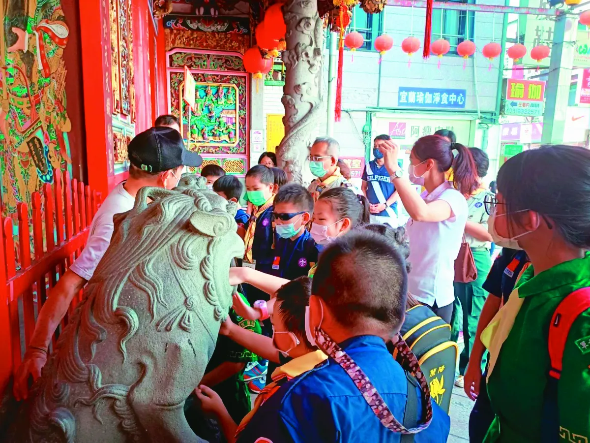 走訪昭應宮 童軍深入在地信仰