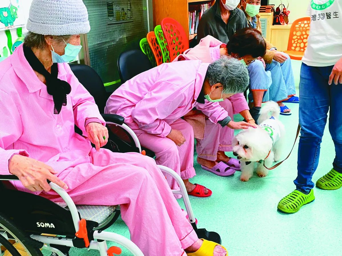 可愛狗醫生常態駐診  陪伴埔榮住民解憂愁