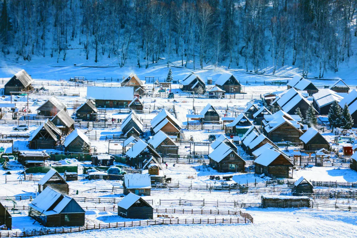 雪後古村落