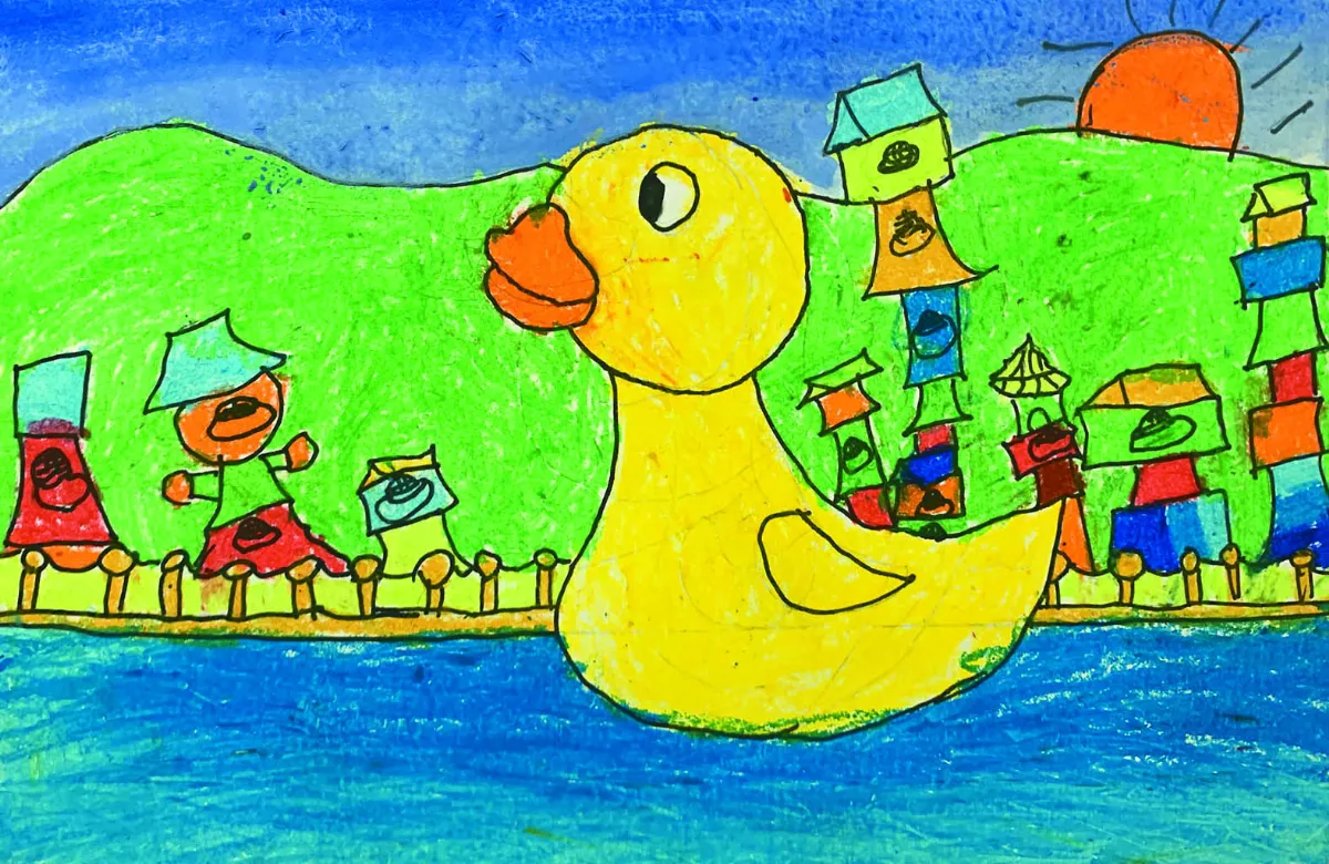 【快樂塗鴉簿】記憶中的黃色小鴨