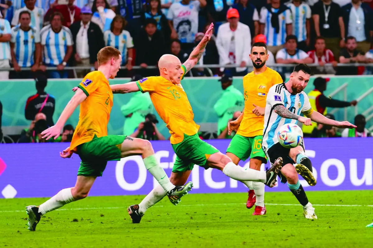 梅西千場出賽進球 率阿根廷晉8強