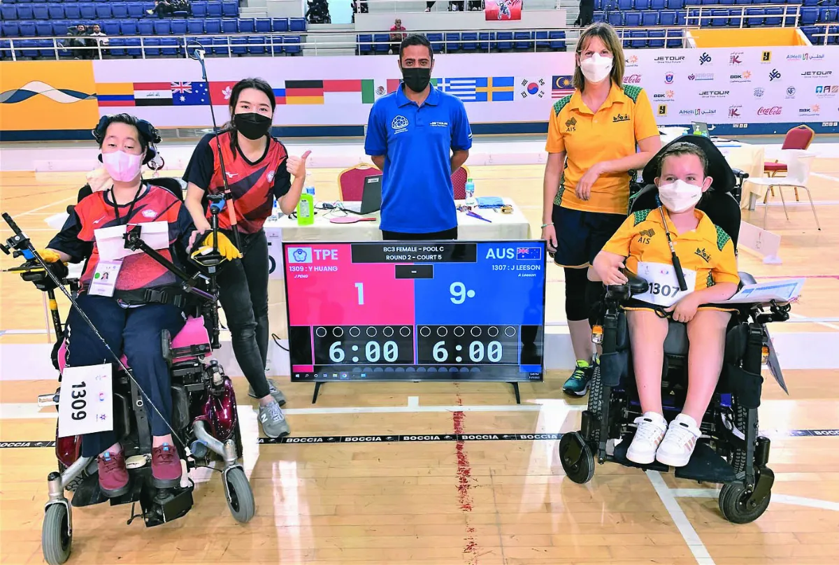 克服肌肉萎縮  她成滾球國手兼翻譯