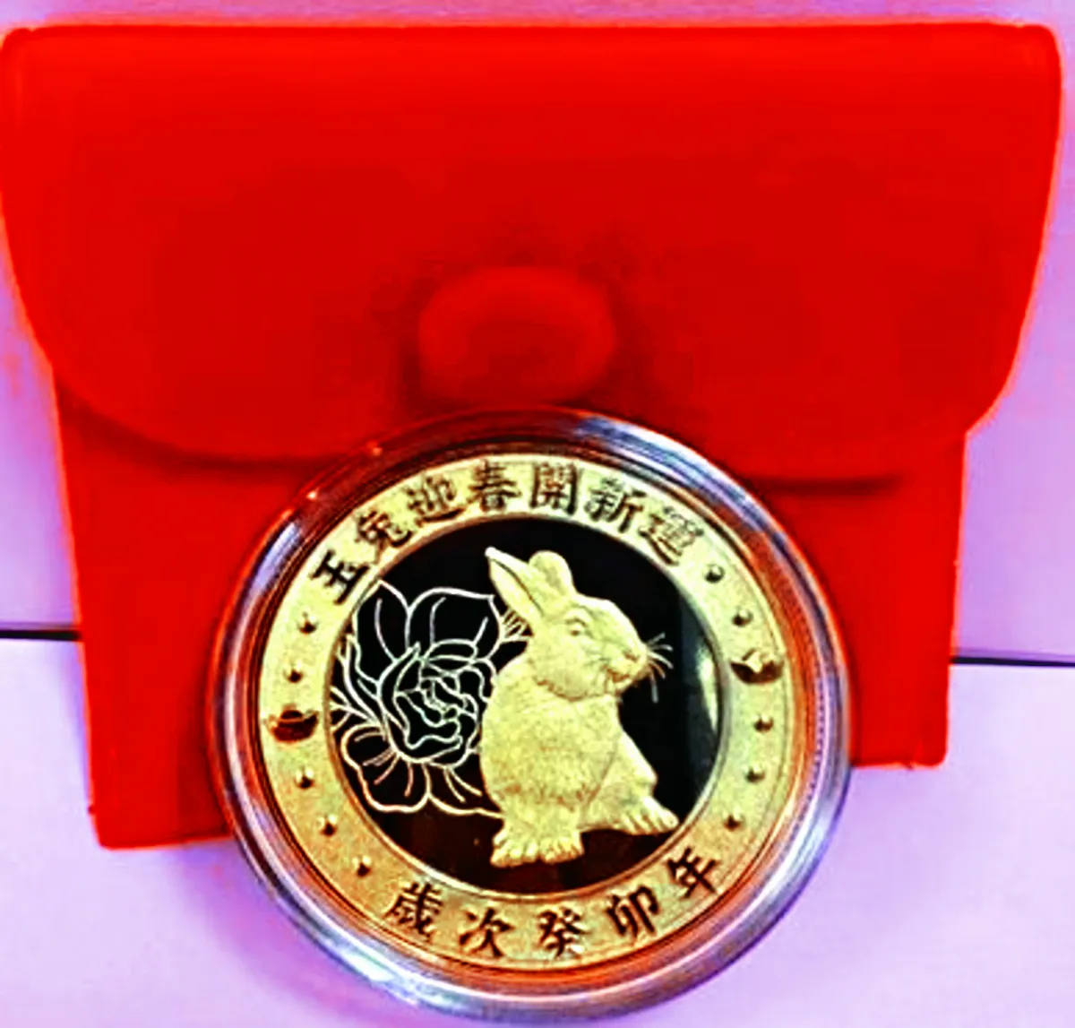 竹山紫南宮 元旦發兔年錢母