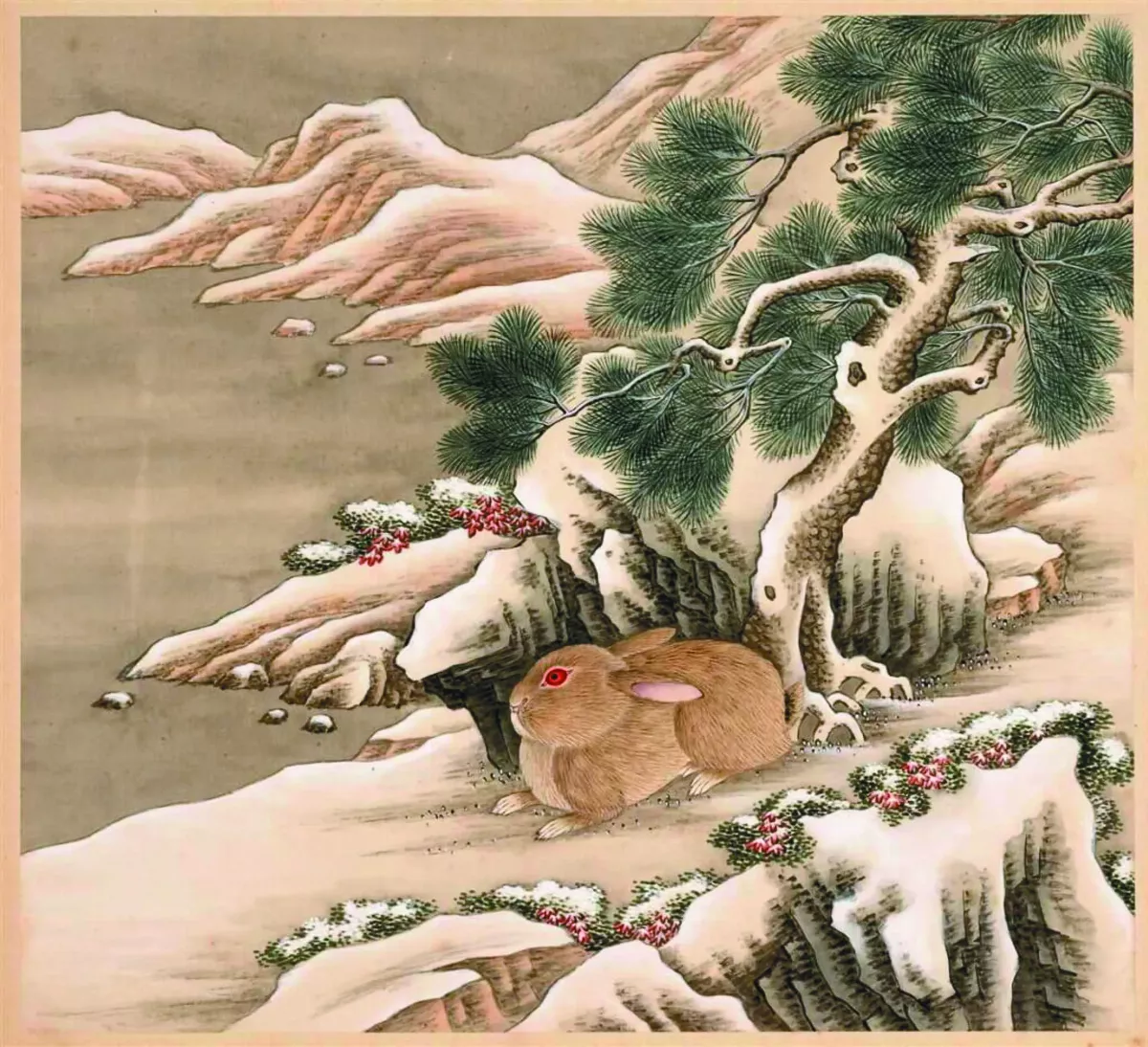 古畫藏兔 道出歷史真相